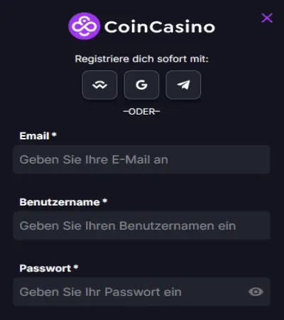 Coin Registration